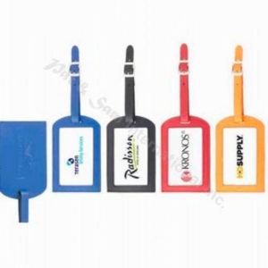 Split Leather Luggage Tag