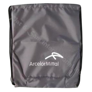 AM Dark Gray drawstring bag