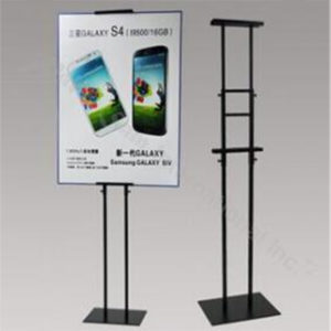 Metal retractable poster stand